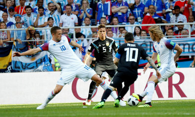 Argentína – Ísland, staðan er 0:0