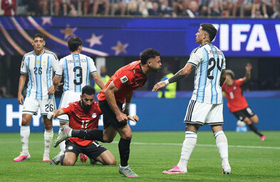 Argentína - Egyptaland, staðan er 0:1 – Messi klúðraði aftur víti