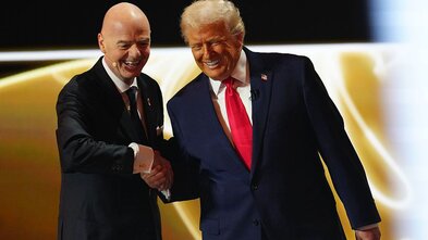 Trump um sím­talið til Infantino: „Ég fékk þá til að gera þetta“